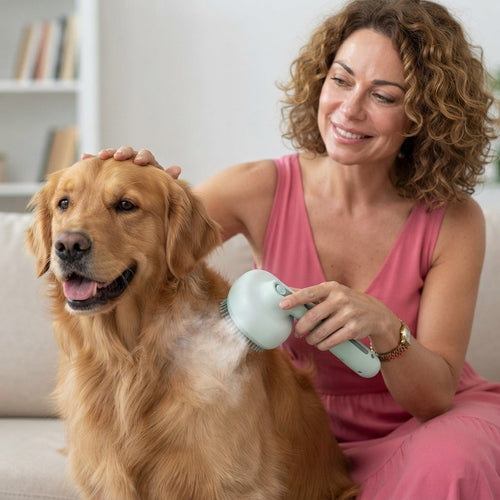 Steam Spray Dog Grooming Brush